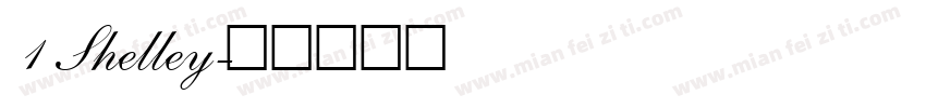 1 Shelley字体转换